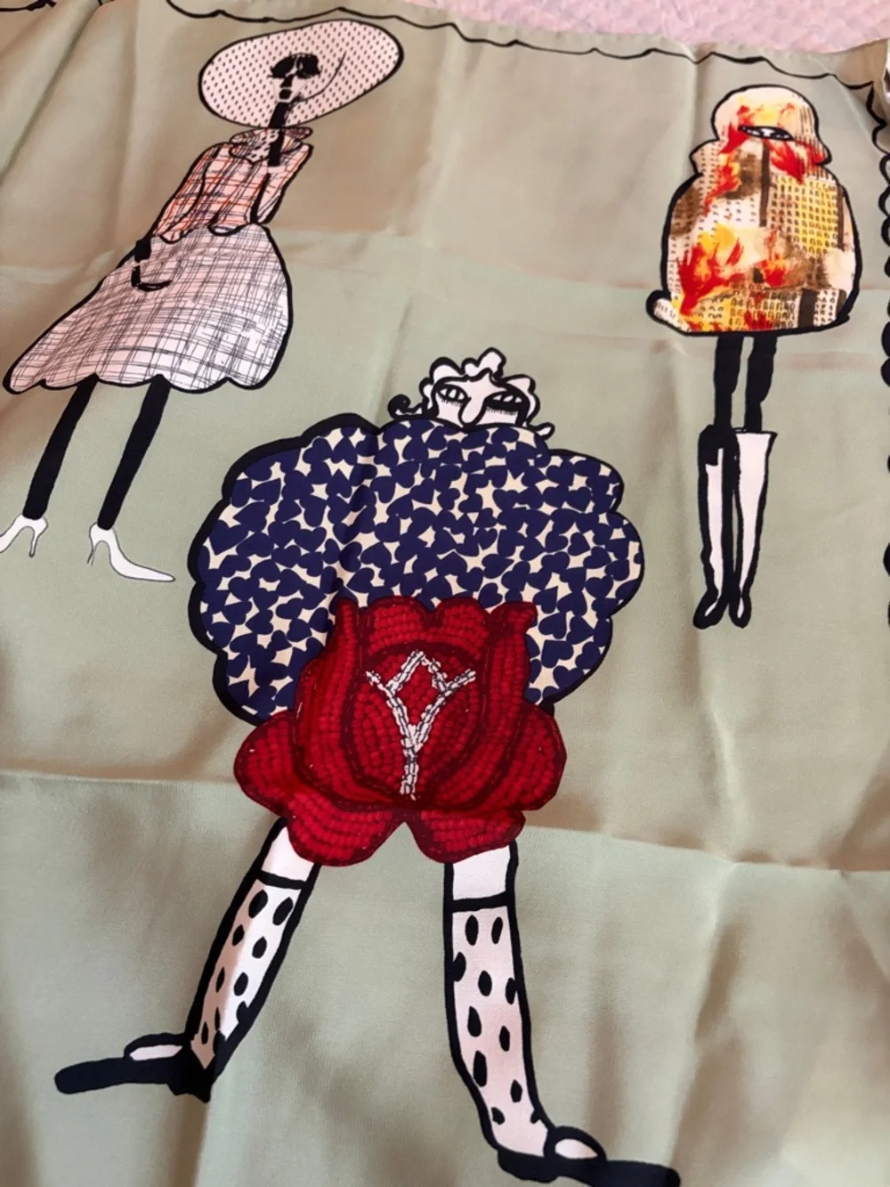 Vintage Moschino Silk Scarf